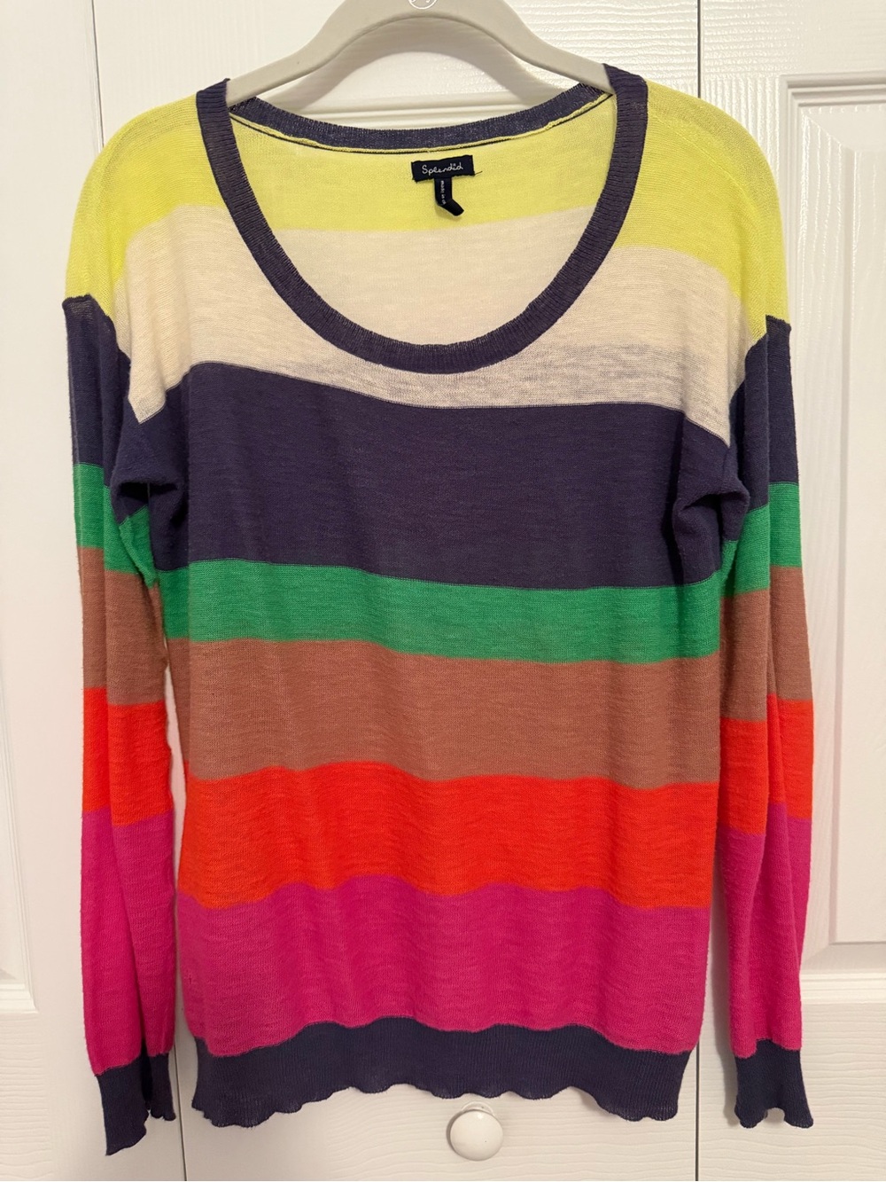 Splendid Multicolor Striped Lightweight Sweater